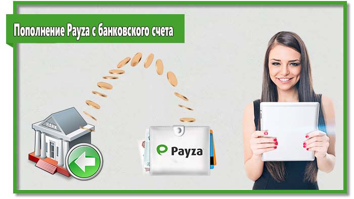 Если вы по какой-то причине не хотите или не можете воспользоваться картой, пополнить Payza можно с банковского счета.
